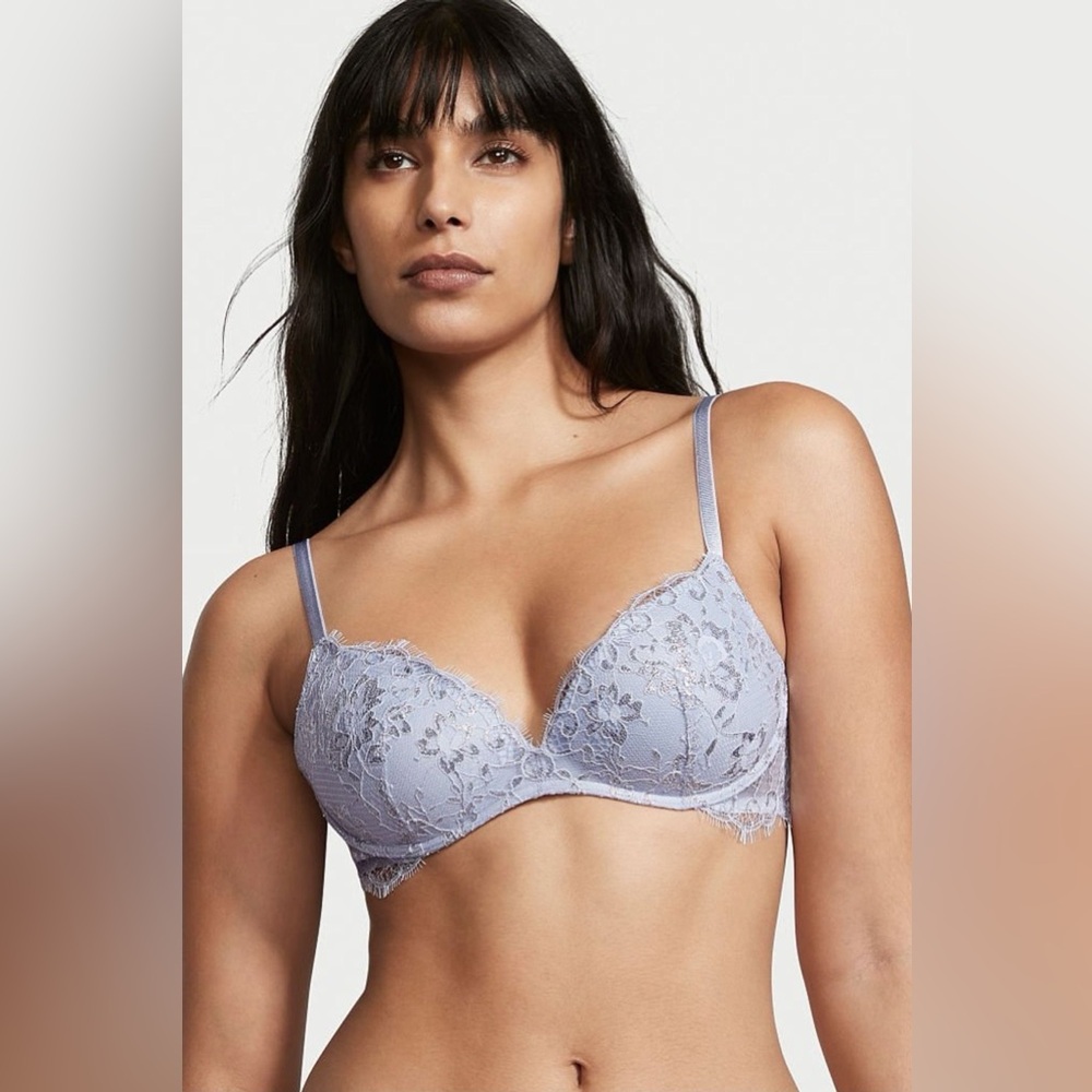 Victoria's Secret Light Blue Lace Bra